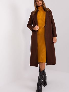 Coat Och Bella  This long transitional coat is ideal for a variety of occasions, from casual to more formal. It is made of durable polyester, which ensures 