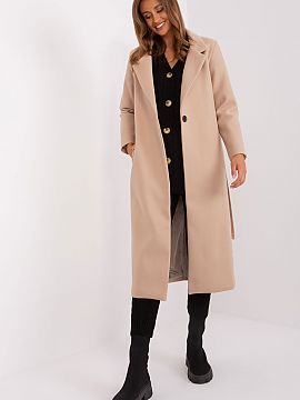 Coat Och Bella  This long transitional coat is ideal for a variety of occasions, from casual to more formal. It is made of durable polyester, which ensures 