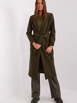 Coat Och Bella  This long transitional coat is ideal for a variety of occasions, from casual to more formal. It is made of durable polyester, which ensures 