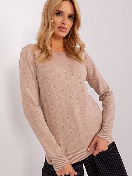 Jumper AT  This women\'s sweater is an ideal choice for everyday wear. Its varied fabric texture and subtle pattern make it look exceptionally attracti