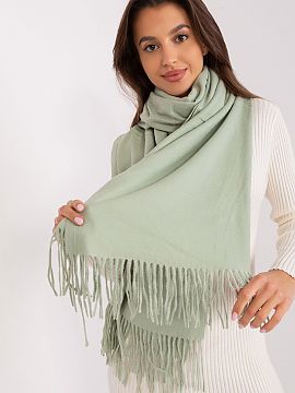 Shawl AT  Warm long scarf with decorative tassels, ideal for winter.   Length 196 cm.