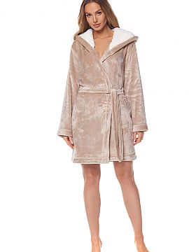 Bathrobe L&L collection  Warm bathrobe in ala beige color (\