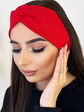 Headband IVON  Fashionable headband, the perfect complement to autumn and winter styling. Made of pleasant to the touch cotton stripe, which perfectly adap