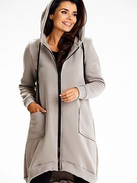 Sweatshirt Infinite You  Our long sweatshirt is a combination of style and comfort. Made of soft cotton sweatshirt, it guarantees durability and knee-length comfort.