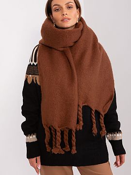 Shawl AT  This long, smooth-textured scarf is the perfect addition to your fall and winter closet. Made of durable polyester, it is not only practical