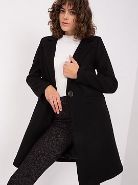 Coat Och Bella  This women\'s coat is the quintessence of classic and elegant. Its smooth polyester material makes it not only stylish, but also pleasant to