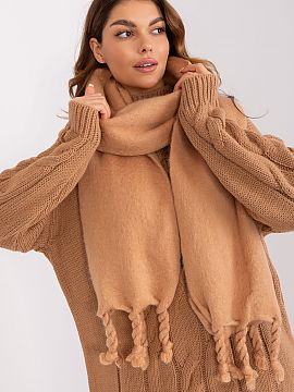 Shawl AT  This long, smooth-textured scarf is the perfect addition to your fall and winter closet. Made of durable polyester, it is not only practical
