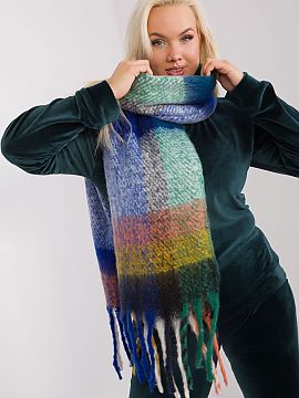 Shawl AT  This long colorful plaid scarf is the perfect addition to your fall and winter closet. Made of durable polyester, it is not only practical, 