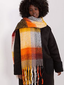 Shawl AT  This long colorful plaid scarf is the perfect addition to your fall and winter closet. Made of durable polyester, it is not only practical, 