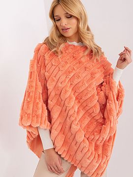 Poncho AT  This poncho is a combination of casual style, comfort and the charms of varied material texture. The poncho is an excellent choice for every