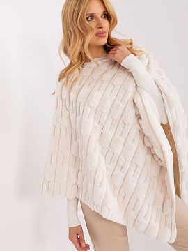 Poncho AT  This poncho is a combination of casual style, comfort and the charms of varied material texture. The poncho is an excellent choice for every