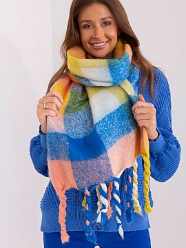 Shawl AT  This long colorful plaid scarf is the perfect addition to your fall and winter closet. Made of durable polyester, it is not only practical, 