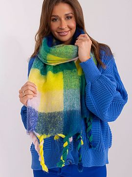 Shawl AT  This long colorful plaid scarf is the perfect addition to your fall and winter closet. Made of durable polyester, it is not only practical, 