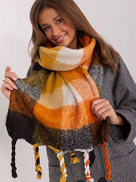 Shawl AT  This long colorful plaid scarf is the perfect addition to your fall and winter closet. Made of durable polyester, it is not only practical, 