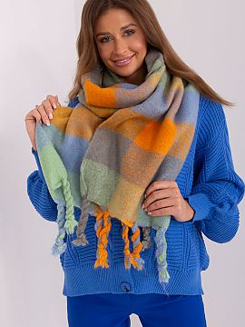 Shawl AT  This long colorful plaid scarf is the perfect addition to your fall and winter closet. Made of durable polyester, it is not only practical, 