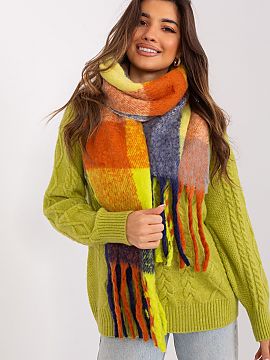Shawl AT  This long colorful plaid scarf is the perfect addition to your fall and winter closet. Made of durable polyester, it is not only practical, 