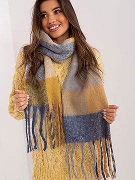 Shawl AT  This long colorful plaid scarf is the perfect addition to your fall and winter closet. Made of durable polyester, it is not only practical, 