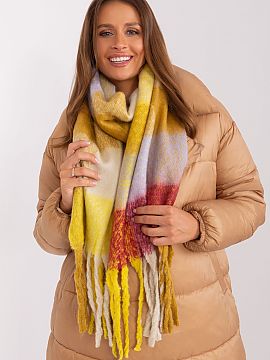 Shawl AT  This long colorful plaid scarf is the perfect addition to your fall and winter closet. Made of durable polyester, it is not only practical, 