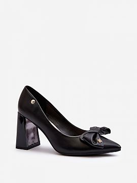 Block heel pumps Step in style