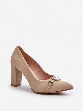 Block heel pumps Step in style