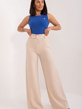 Trousers Rue Paris  These elegant unbuttoned pants are extremely stylish and perfect for formal occasions such as work or formal meetings. Their smooth polyeste