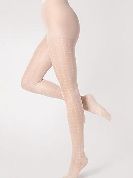 Tights Fiore  Tights in the motif of regular dots. This model is distinguished by simplicity and elegance. Invisibly reinforced toe part.