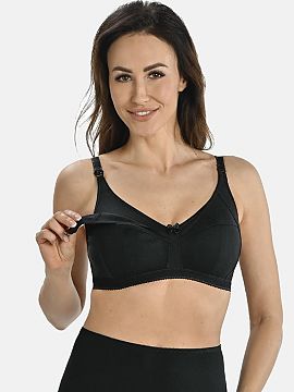 Nursing bra Teyli  Here is a revolution in comfort for nursing mothers, a black underwire-free nursing bra. Made of the highest quality materials, this bra com