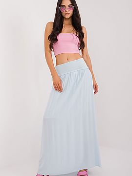 Long skirt Och Bella  Casual maxi skirt that can also be worn as a dress, ideal for everyday wear. Made of smooth, solid material, dominated by viscose, it provid