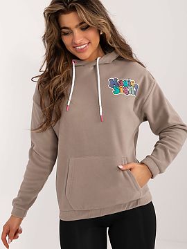 Sweatshirt Sublevel  Women\'s casual sweatshirt with a large print on the back, perfect for everyday wear. Made of 100% polyester, it provides comfort and durabi