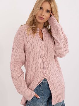 Cardigan AT  A women\'s button-up casual sweater is a perfect choice for everyday styling, combining comfort with a fashionable look. Made from a blend o