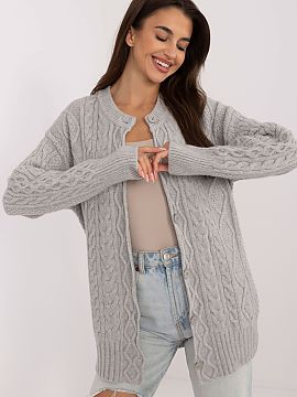 Cardigan AT  Women\'s button-up casual sweater is a perfect choice for everyday styling, combining comfort with a fashionable look. Made of a blend of ac