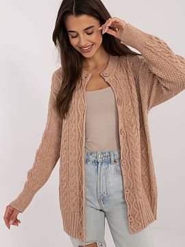 Cardigan AT  Women\'s button-up casual sweater is a perfect choice for everyday styling, combining comfort with a fashionable look. Made of a blend of ac