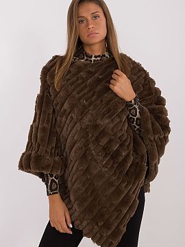 Poncho AT  This poncho is a combination of casual style, comfort, and the charms of varied fabric texture. Poncho is a perfect choice for everyday wear