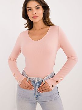 Jumper AT  Women\'s casual sweater ideal for everyday wear and work. Made of high-quality blend of materials: viscose, polyamide and polyester, it ensu