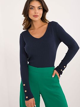 Jumper AT  Women\'s casual sweater perfect for everyday wear and work. Made from a high-quality blend of materials: viscose, polyamide, and polyester, 