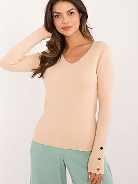 Jumper AT  Women\'s casual sweater perfect for everyday wear and work. Made of high-quality blend of materials: viscose, polyamide and polyester, provi