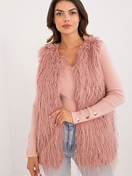 Gilet AT  Here is a fur vest in a casual style, perfect for everyday occasions. Made of 100% polyester, it offers a stylish look and comfortable weari