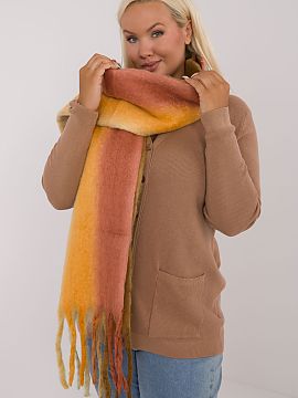 Shawl AT  Stylish scarf made of high quality polyester, 194 cm long, with a smooth colorful pattern that adds elegance and modernity to any outfit. Ma