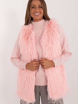 Gilet AT  Here is a casual style fur vest, perfect for everyday occasions. Made of 100% polyester, it offers a stylish look and comfortable wear. The 