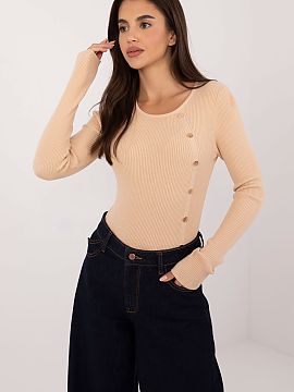 Jumper AT  Casual women\'s sweater, ideal for everyday wear and for work. Made from a blend of viscose, polyester and polyamide, it provides comfort an