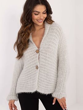 Cardigan Och Bella  Women\'s sweater made of soft and pleasant to the touch blend of polyamide and acrylic that provides comfort. The material is durable and re