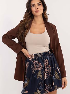 Short skirt Italy Moda  The mini skirt with a bomber cut is a great choice for everyday casual styling. Made of lightweight polyester with viscose lining, it provid