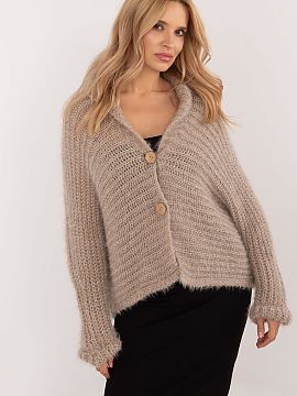 Cardigan Och Bella  Women\'s sweater made of soft and pleasant to the touch blend of polyamide and acrylic that provides comfort. The material is durable and re