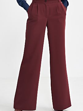 Trousers Nife  Women\'s relaxed fit pants for comfort and freedom of wear. The mid-rise fits perfectly on the figure, while decorative pleats on the front 