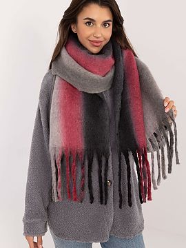 Shawl AT  Stylish scarf made of high quality polyester, 194 cm long, with a smooth colorful pattern that adds elegance and modernity to any outfit. Ma