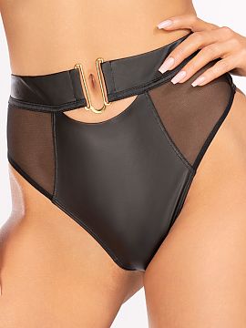 Panties Axami  Choose black, high figs to match with model V-10571 to dazzle and captivate with shine, high-waisted panties are a hit of the season, made o