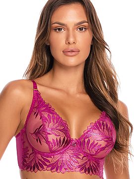 Soft Axami  Exclusive half-corset, eye-catching with energetic color and richness of shine. The wide back, made of a double layer of tulle provides the 