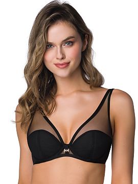 Push up Mat  Discover the black Esme bra, the perfect combination of style, comfort and feminine design. This model is distinguished by delicate mesh ins