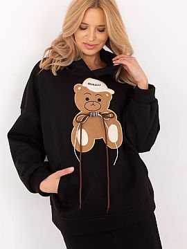 Sweatshirt Italy Moda  Casual women\'s sweatshirt with a unique design, ideal for everyday wear. Made of durable and soft polyester, it provides comfort in wearing