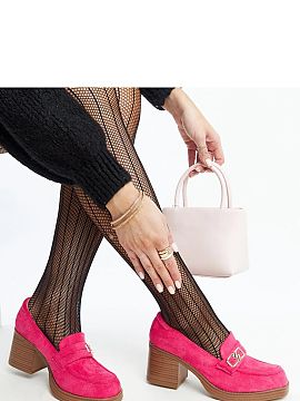 Block heel pumps Solea  Dark pink Aludra stiletto heels are an excellent choice for women who appreciate a modern look and comfort. These elegant slip-on shoes are 